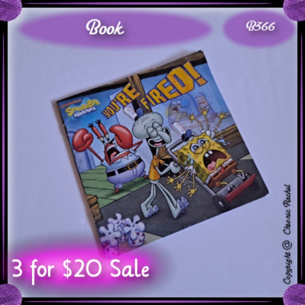 Spongebob Squarepants You're Fired! Book (2014)